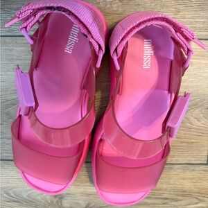Melissa Clear Pink Kick Off Sandals